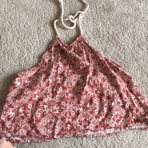 Halter neck tie top